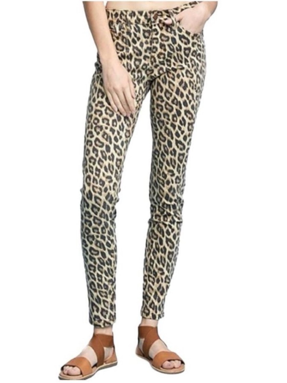 Judy Blue Leopard Print Skinny Jeans